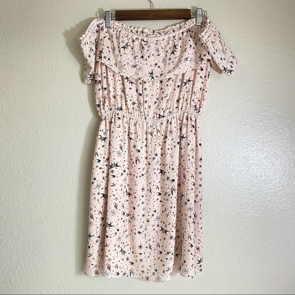 The Kooples Ruffle Off The Shoulder Silk Dress - Picture 4 of 8